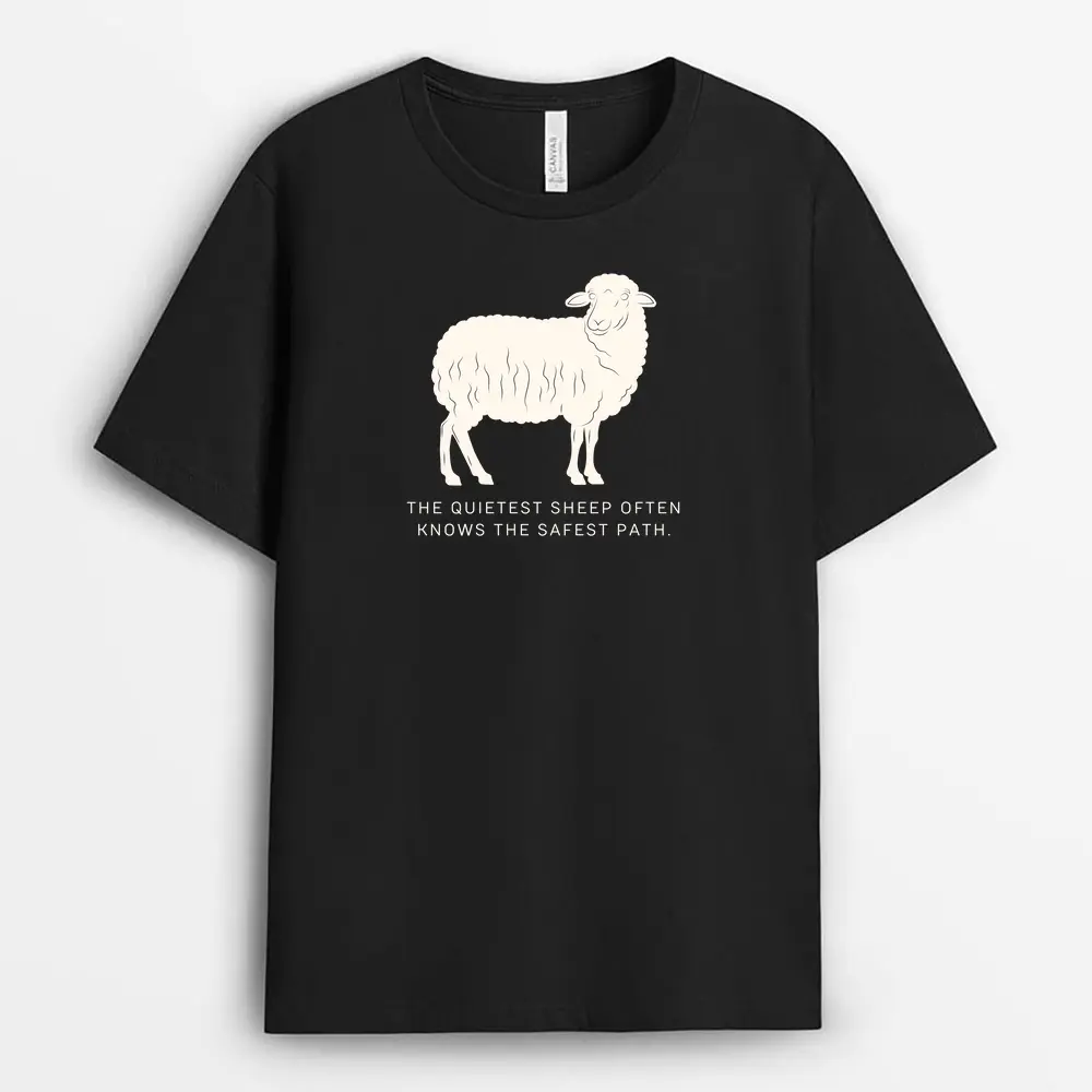 The Quietest Sheep Often Knows The Safest Path Viexgap T-Shirt - Black